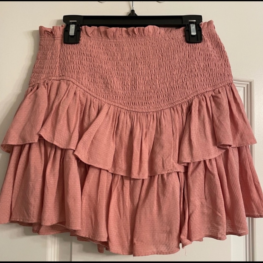 Mustard seed ruffle skirt
